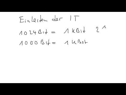 Einheiten in der IT - 1024 Bit oder 1000 Bit