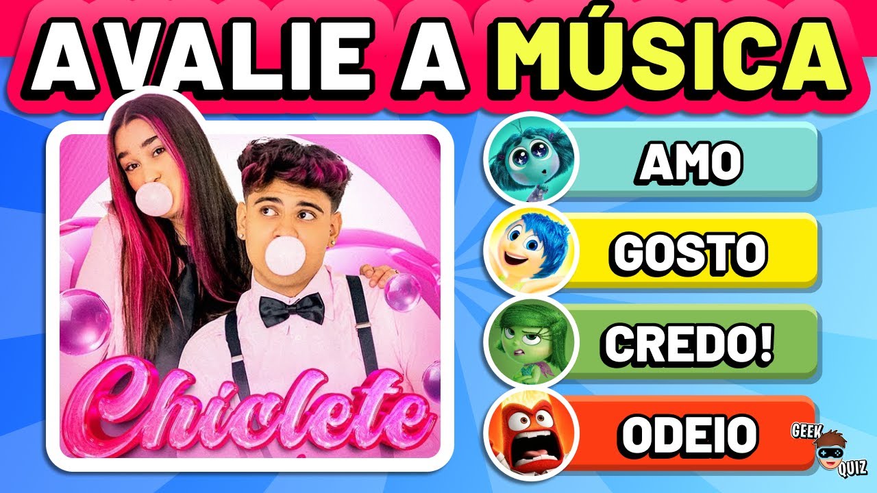 🎵 Avalie MÚSICAS DE YOUTUBERS com as Emoções 🤢😍🤬