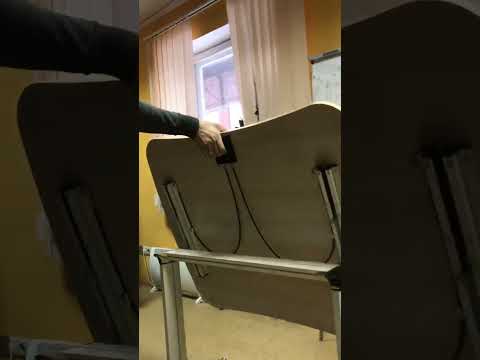 Стол трансформер офисный TT-180 с роликами 1800x680x760 в Вологде - видео 1