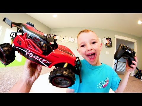 Father & Son GET GIANT RC CAR! / Down The Stairs!