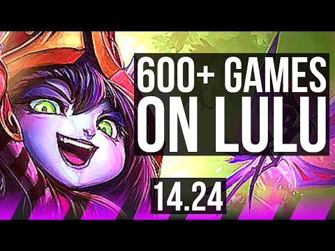 LULU & Varus vs THRESH & Jhin (SUP) | 600+ games | KR Master | 14.24