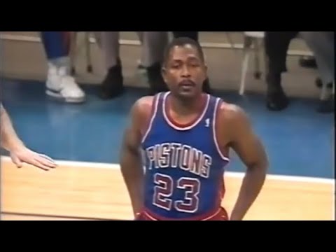 Mark Aguirre Pistons 29 pts vs Warriors (1990)