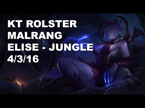KT Rolster Malrang Jungle Elise vs Sylas - KR Challenger Patch 10.9