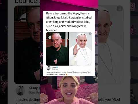 Before becoming the Pope, Francis (Jorge Mario Bergoglio) studied chemistry and worked various jobs