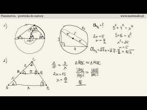 Planimetria - powtórka do matury podstawowej