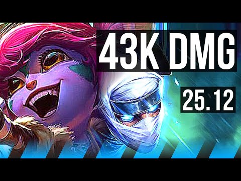 TRISTANA vs ZED (MID) | 43k DMG | EUW Diamond | 25.12