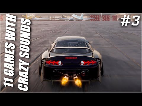 Crazy Car Sounds from 11 Different Games | Car Games Roulette #3 | VeilSide RX7, Wide AF Supra +More