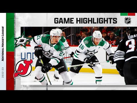 Stars @ Devils 12/13 | NHL Highlights 2022