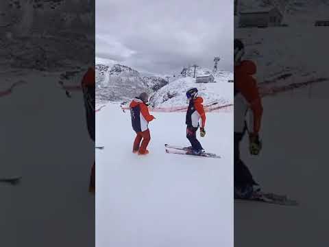 Esercizi tecnica: sci club Penna Nera #skiing #ski #snow #mountains