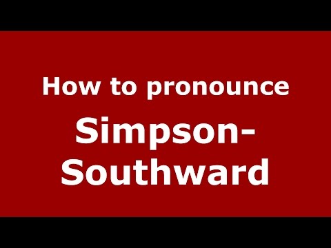 How to pronounce Simpson-Southward (English/Manchester, UK) - PronounceNames.com