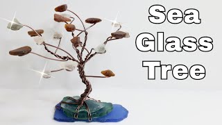 Easy Wire Sea Glass Tree Tutorial