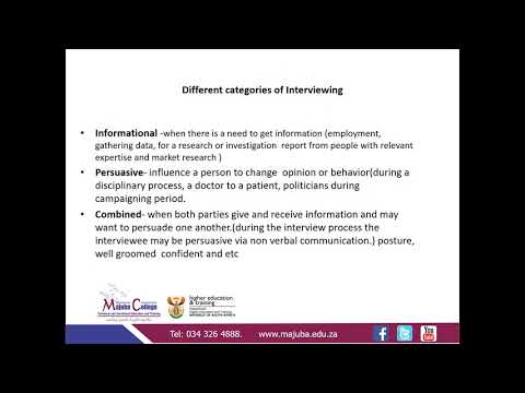 Management Communication N4 (Interviewing) - Mrs.T. V. Dlamini