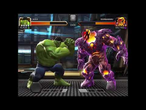 MCOC S4 AQ5-4 Hulk vs Dormammu with +200 attack & health linked node
