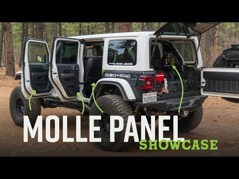 Jeep Gladiator & Wrangler JL Interior Molle Panels Showcase | DV8 Offroad