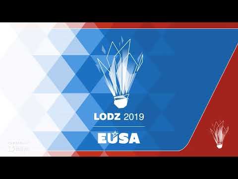 Court 1 - European Universities Badminton Championship Łódź 2019 - Individual Event, quarter final