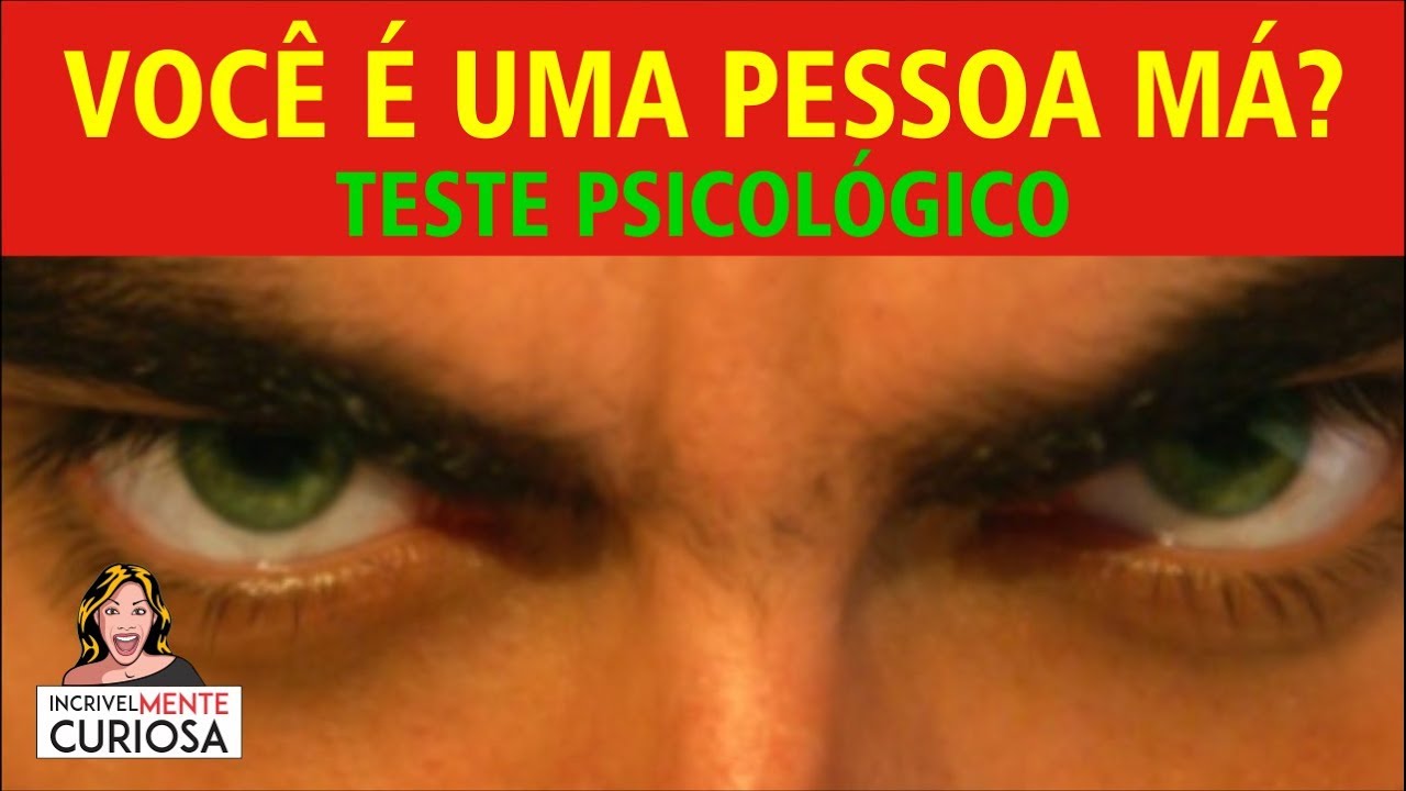 QUAL É O NÍVEL DA SUA MALDADE TESTE PSICOLÓGICO E PERSONALIDADE [ IncrivelMente Curiosa ]