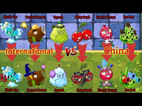 PvZ 2 Discovery - China VS International - Which Version Plant 's Best  - Plant Vs Plant(Part 4)