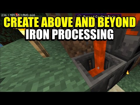Ep2 Iron Processing - Minecraft Create Above and Beyond Modpack