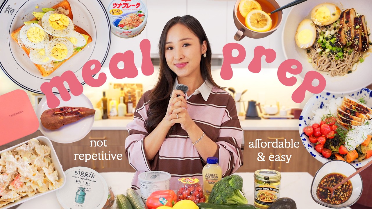 My easy MEAL PREP for busy weeks 🍽 (high protein, fiber & delish!)