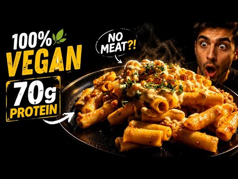 No Meat?!😳 70g Protein Vegan Pasta That Actually Tastes Amazing”