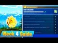 Fortnite Week 4 Challenges Guide! - FLAMING HOOPS Locations, Treasure Map (Season 5 Battle Royale)