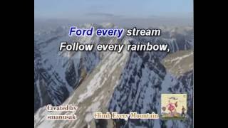 Climb Every Mountain Karaoke