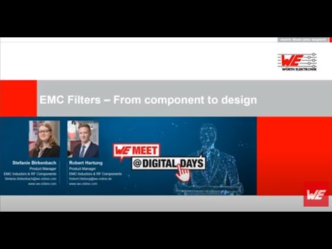 WE meet @ Digital Days 2020: EMC Filters – From component to design