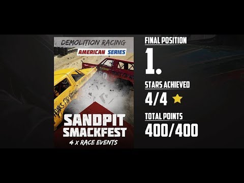 WRECKFEST Walkthrough Gameplay Part 22 - SANDPIT SMACKFEST