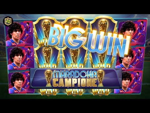 Slot Epic Big Win 💥 Diego Maradona Campione 💥 New Online Slot - Gameart - All Features