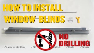 How to Install Cordless Window Blinds | No tools- No Drill