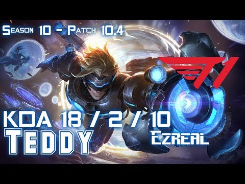 T1 Teddy EZREAL vs ASHE ADC - Patch 10.4 KR Ranked