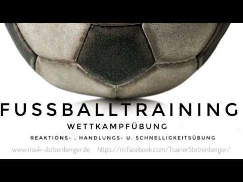 Fussballtraining - Wettkampfübung ( Schnelligkeitstraining )