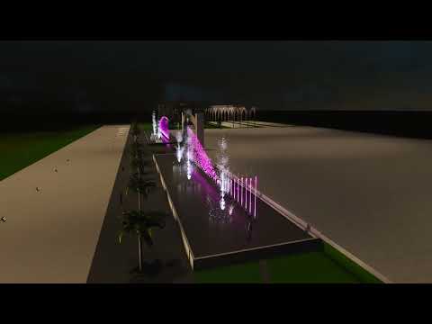 Musical Fountain 3D Concept 14