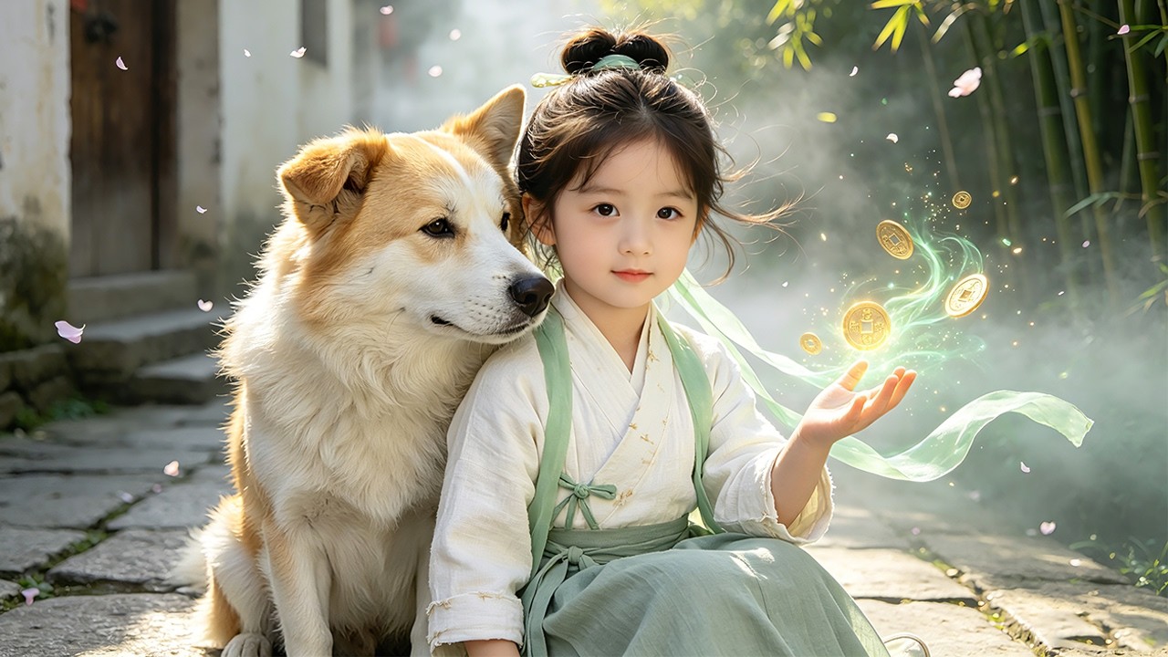 💞女孩路邊救小土狗，竟是神犬！會說話、能招財、挖金條！她從被趕出家門的可憐蟲逆襲成首富千金！