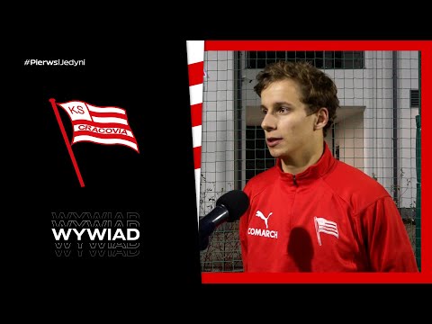 Oliwier Hyla po meczu CLJ U-19 Cracovia - Wisła Kraków (03.12.2022)
