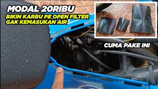Download lagu Easy & Cheap‼️How to prevent water from entering the PE open filter carburetor of the Satria FU‼️ mp3