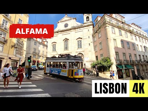 LISBON, PORTUGAL 🇵🇹 [4K] Alfama — Walking Tour