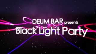 Black Light Party at DEum Bar NYC.