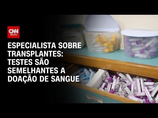 Especialista sobre transplantes: Testes são semelhantes a doação de sangue | LIVE CNN