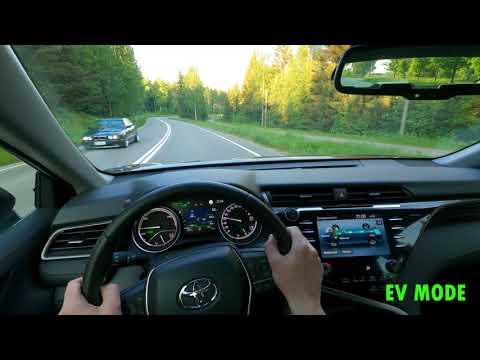 POV Drive 4K - Toyota Camry 2.5 Hybrid EV range test after full acceleration (non plug-in)