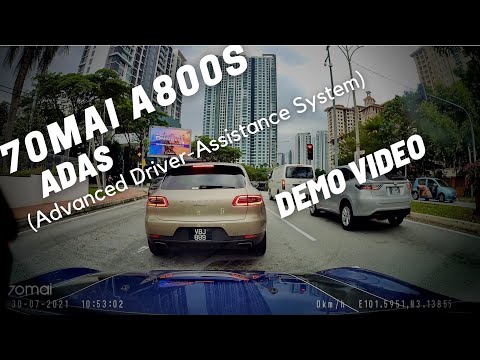 Automobilinė kamera, DASHCAM 140 DEGREE/A800S 70MAI video
