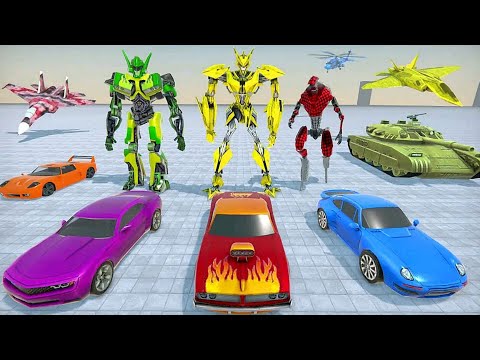 Air Jet Army Robot Transform Games 2022: Open World Mission - Android iOS Gameplay