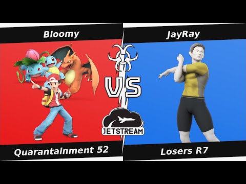 Quarantainment 52 Losers R7 - Bloomy (PKM Trainer) Vs. JayRay (WiI Fit Trainer) Smash Ultimate - SSB