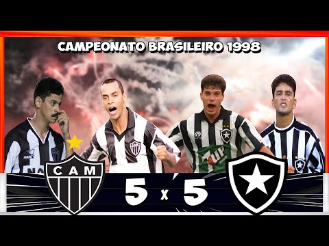 Atlético-MG 5x5 Botafogo ●Campeonato Brasileiro 1998● ★Melhores Momentos★ ●4 Gols de Valdir Bigode●