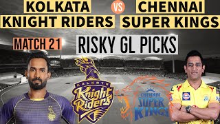 KOL vs CSK Dream11 Team | Kolkata Knight Riders vs Chennai Super Kings | KKR vs CSK Dream11 Team IPL