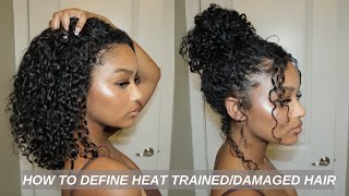 USING FINGER COILS TO TRAIN AND DEFINE MY HEAT TRAINED/DAMAGED HAIR