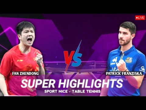 Amazing🔴Fan Zhendong vs Patrick Franziska WTTStar Contender Doha