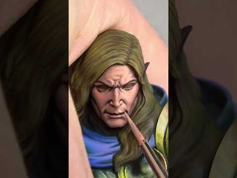 How I paint the skin starting from a dark color.