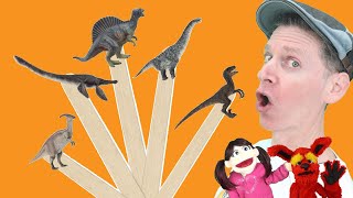 Dinosaurs Part 4 | Pop Sticks Song with Matt | Dream English Kids
