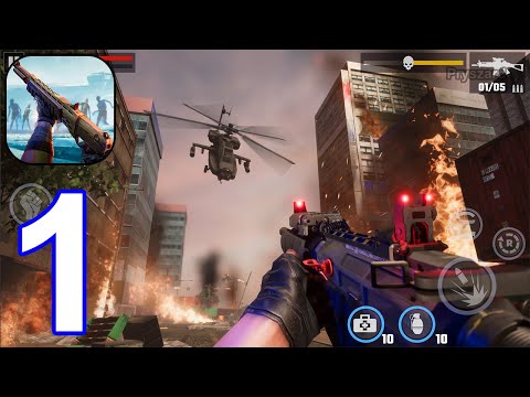 Offline Game - Gameplay Walkthrough Part 1 Tutorial Zombie Shooting (iOS, Android)